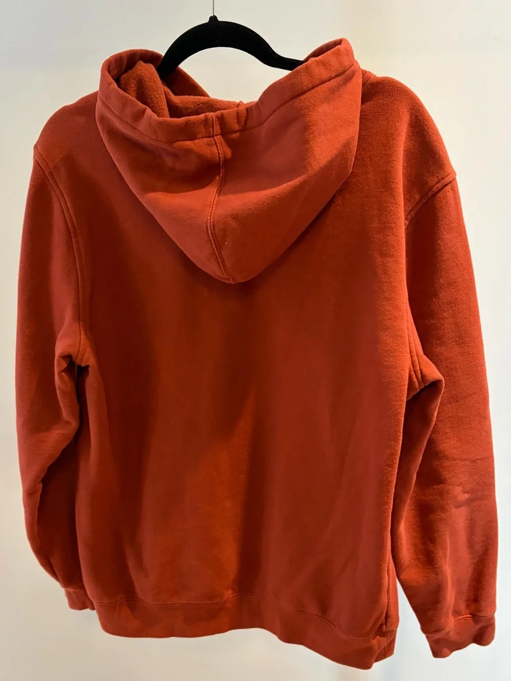 Hurley Men's Rust Orange Logo Pullover Hoodie